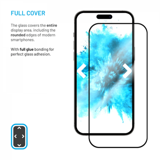 FIXED Full Cover 2,5D Tempered Glass with applicator for Samsung Galaxy A27 5G, 2 pcs, black