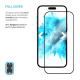 FIXED Full Cover 2,5D Tempered Glass with applicator for Samsung Galaxy A27 5G, 2 pcs, black
