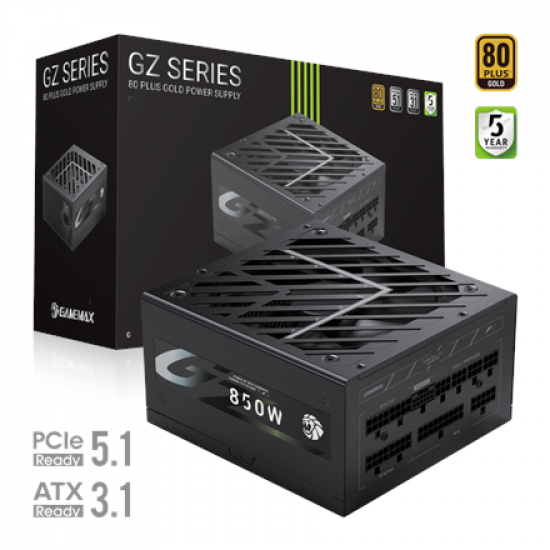 Gamemax PSU | GZ 850G | 850 W | Gold | Full Modular