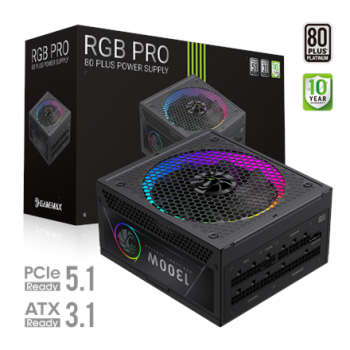 Gamemax PSU | RGB PRO 1300P | 1300 W | Platinum | Full Modular
