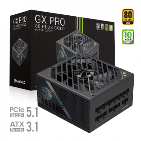 Gamemax PSU | GX PRO 1050G | 1050 W | Gold | Full Modular