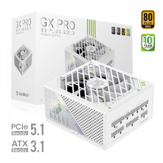 Gamemax PSU | GX PRO 1050G WH | 1050 W | Gold | Full Modular | White