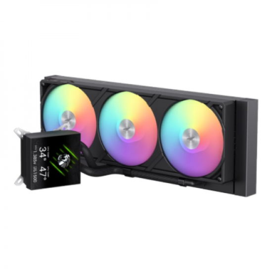 Gamemax CPU Liquid Cooler | GLACIER 360 LCD BK | Black