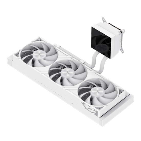 Gamemax CPU Liquid Cooler | GLACIER 360 LCD WH | White