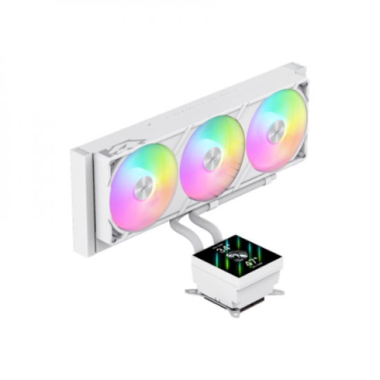 Gamemax CPU Liquid Cooler | GLACIER 360 LCD WH | White