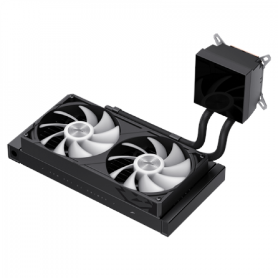 Gamemax CPU Liquid Cooler | GLACIER 240 LCD BK | Black