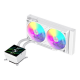 Gamemax CPU Liquid Cooler | GLACIER 240 LCD WH | White