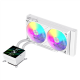 Gamemax CPU Liquid Cooler | GLACIER 240 LCD WH | White