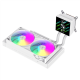 Gamemax CPU Liquid Cooler | GLACIER 240 LCD WH | White
