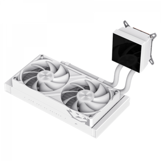 Gamemax CPU Liquid Cooler | GLACIER 240 LCD WH | White