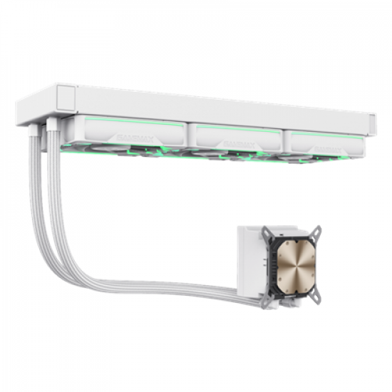 Gamemax CPU Liquid Cooler | HAILSTORM 360 LCD WH | White