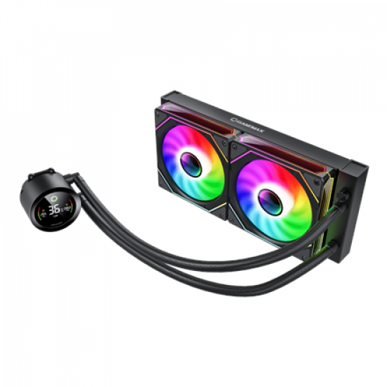Gamemax CPU Liquid Cooler | ICEBURG 240 DIGITAL BK | Black