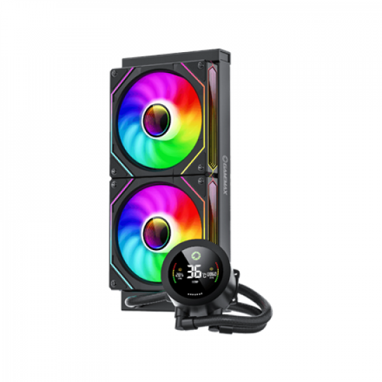 Gamemax CPU Liquid Cooler | ICEBURG 240 DIGITAL BK | Black