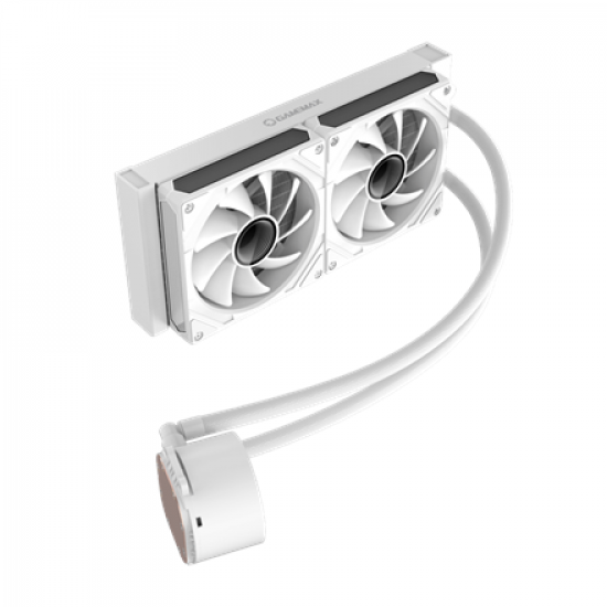 Gamemax CPU Liquid Cooler | ICEBURG 240 DIGITAL WH | White