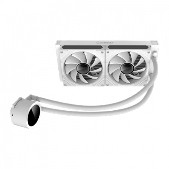 Gamemax CPU Liquid Cooler | ICEBURG 240 DIGITAL WH | White