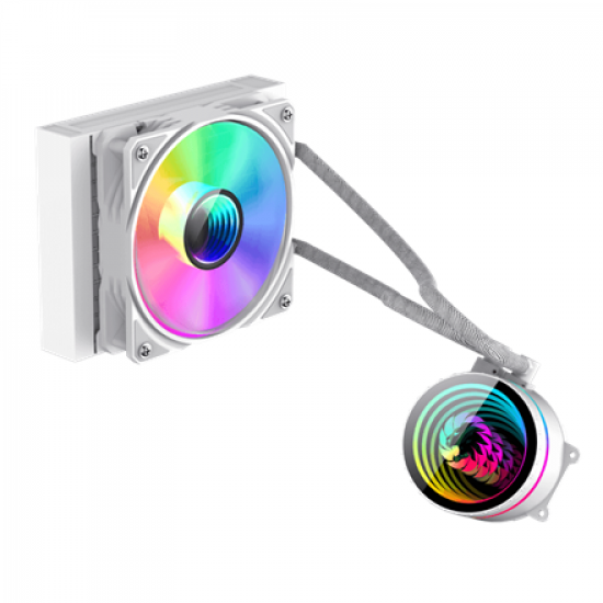 Gamemax CPU Liquid Cooler | ICEBURG 120 WT | White