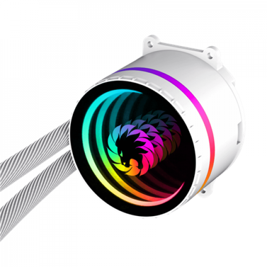 Gamemax CPU Liquid Cooler | ICEBURG 120 WT | White