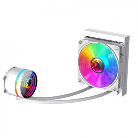 Gamemax CPU Liquid Cooler | ICEBURG 120 WT | White