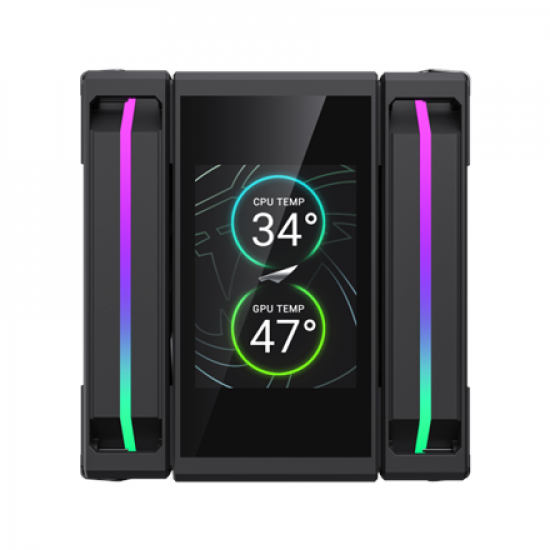 Gamemax CPU Air Cooler | SIGMA 620 LCD BK | Black