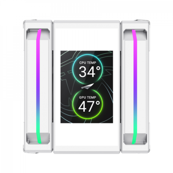 Gamemax CPU Air Cooler | SIGMA 620 LCD WH | White