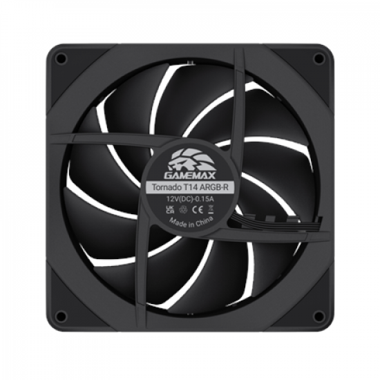 Gamemax Case Fan | TORNADO T12 ARGB-R | Black