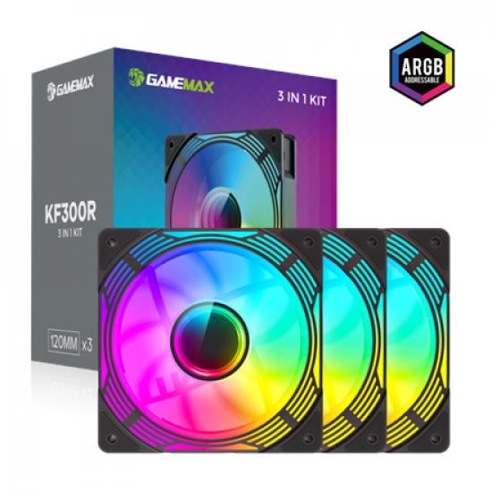 Gamemax Case Fan | KF300R BK | Black