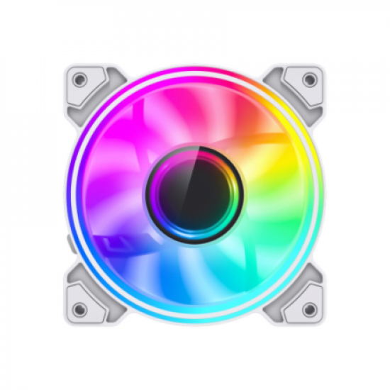 Gamemax Case Fan | DUAL RING INFINITY WH | White