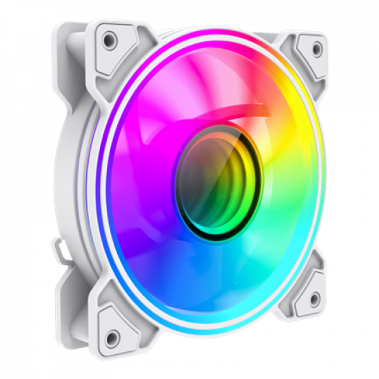 Gamemax Case Fan | DUAL RING INFINITY WH | White