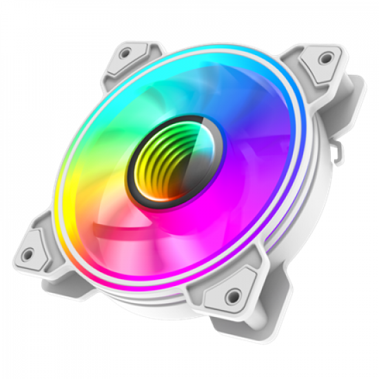 Gamemax Case Fan | DUAL RING INFINITY WH | White