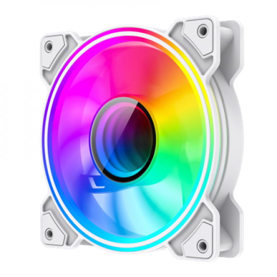 Gamemax Case Fan | DUAL RING INFINITY WH | White