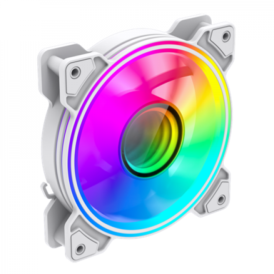 Gamemax Case Fan | DUAL RING INFINITY WH | White