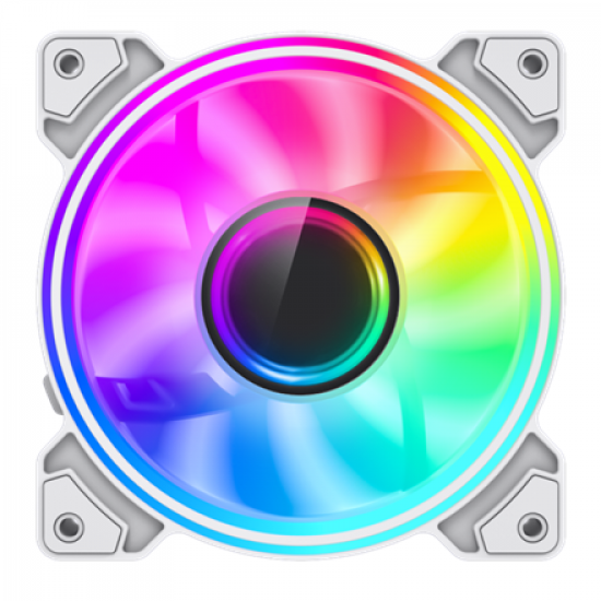 Gamemax Case Fan | DUAL RING INFINITY WH | White