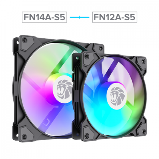 Gamemax Case Fan | FN14A-S5 | Black