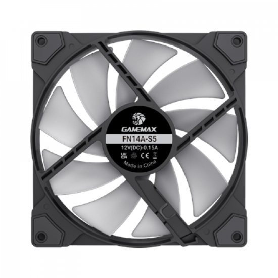 Gamemax Case Fan | FN14A-S5 | Black
