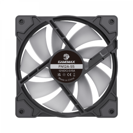 Gamemax Case Fan | FN12A-S5 | Black
