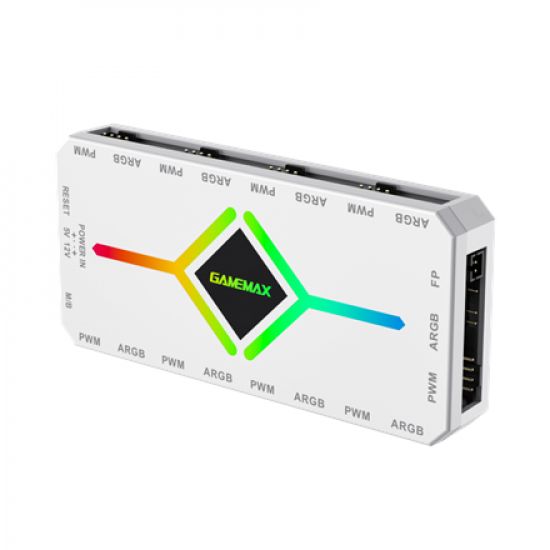 Gamemax | Remoter control | V4.0 ARGB PWM HUB BK | White | Gamemax