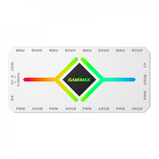 Gamemax | Remoter control | V4.0 ARGB PWM HUB BK | White | Gamemax