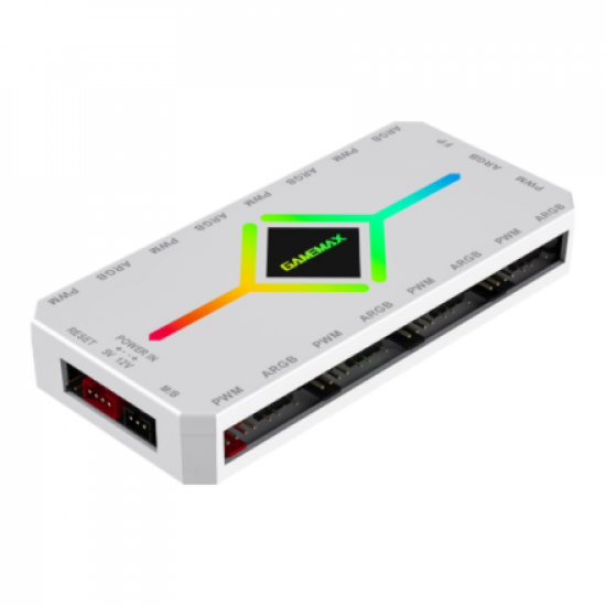 Gamemax | Remoter control | V4.0 ARGB PWM HUB BK | White | Gamemax