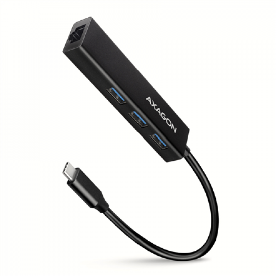 AXAGON SuperSpeed USB-C hub with gigabit LAN | HMC-GL3A