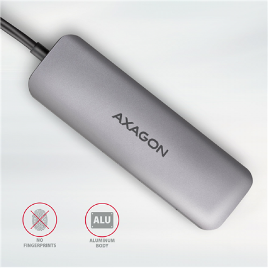 AXAGON SuperSpeed USB-C COMBO 5in1 hub | HMC-HCR3A