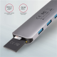 AXAGON SuperSpeed USB-C COMBO 5in1 hub | HMC-HCR3A