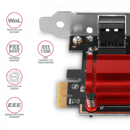 AXAGON PCIe Gigabit Ethernet | PCEE-GIX