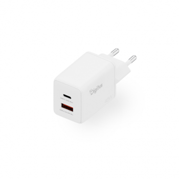 Digitus USB GaN Charger 45W, 1x USB-C, 1x USB-A | DA-10302