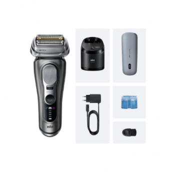 Braun 9675cc Series 9 PRO+ Clean&Charge Shaver, Grey