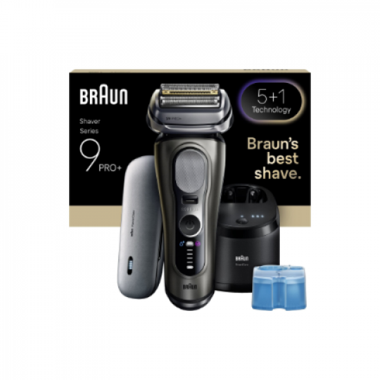 Braun 9675cc Series 9 PRO+ Clean&Charge Shaver, Grey