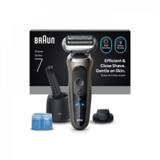 Braun 72-C7200cc Series 7 Shaver, Black/Gold