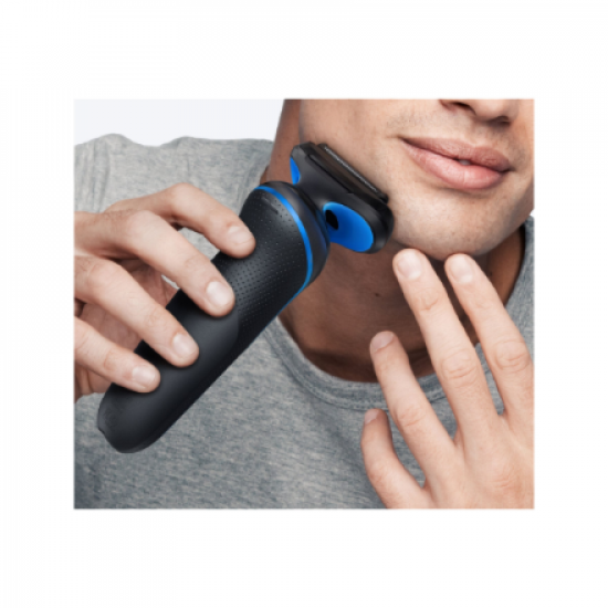 Braun Electric Shaver | Series 5 52-B1000s | Operating time (max) 50 min | Wet & Dry | Lithium Ion | Black/Blue