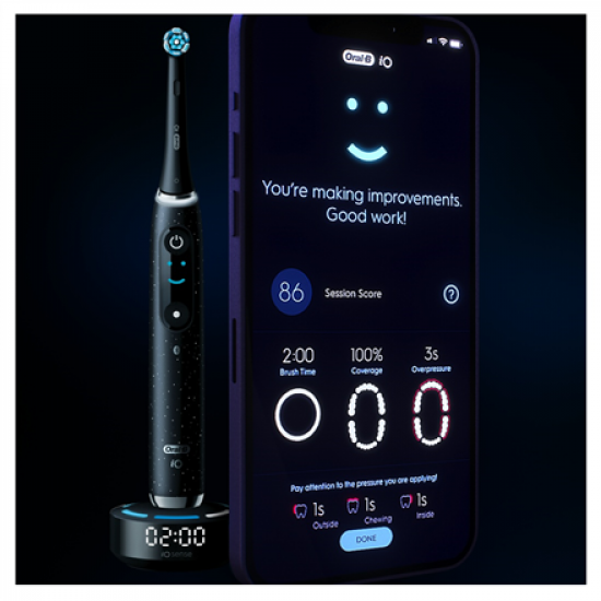 Oral-B iO10 Series Electric toothbrush, Cosmic Black Booster