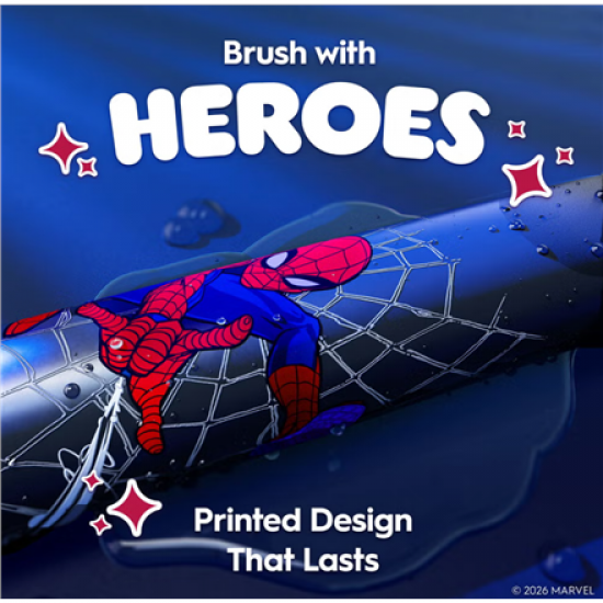 Oral-B Electric Toothbrush with Travel Case, 6Y+ | iO Kids Marvel Spiderman | Rechargeable | For kids | Number of brush heads included 1 | Number of teeth brushing modes 3