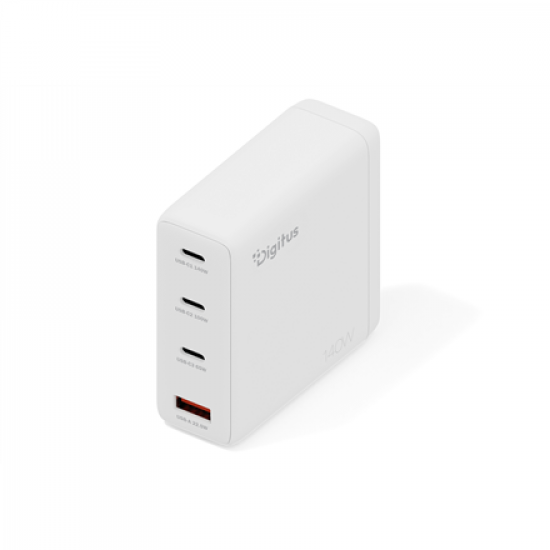Digitus USB GaN Charger 140W, 3x USB-C, 1x USB-A | DA-10305